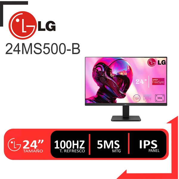 GAMER VISION E.I.R.L. - monitor led 24 lg 24ms500 b 1920x1080 hdmi 5ms ...
