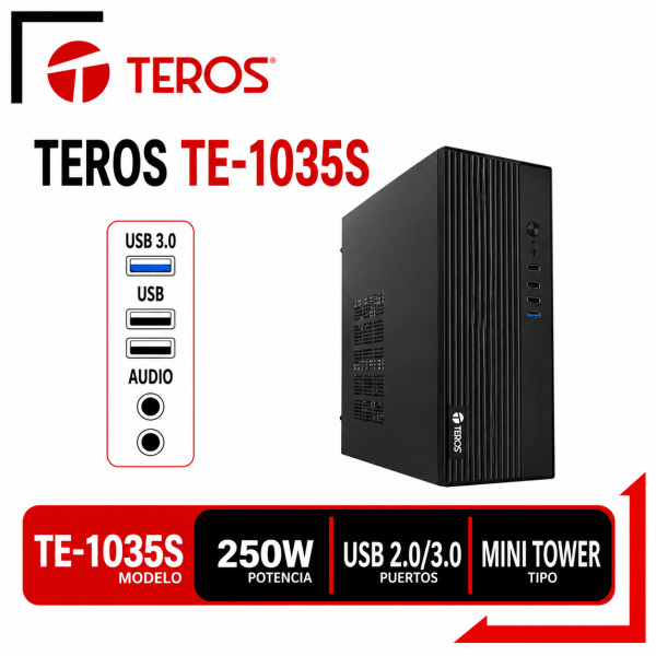 CASE TEROS MID TOER  ATX TE 1035 2500W USB2.0/3.0