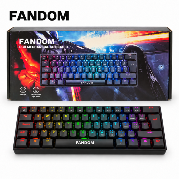 TECLADO MECANICO FANDOM MK38, RGB