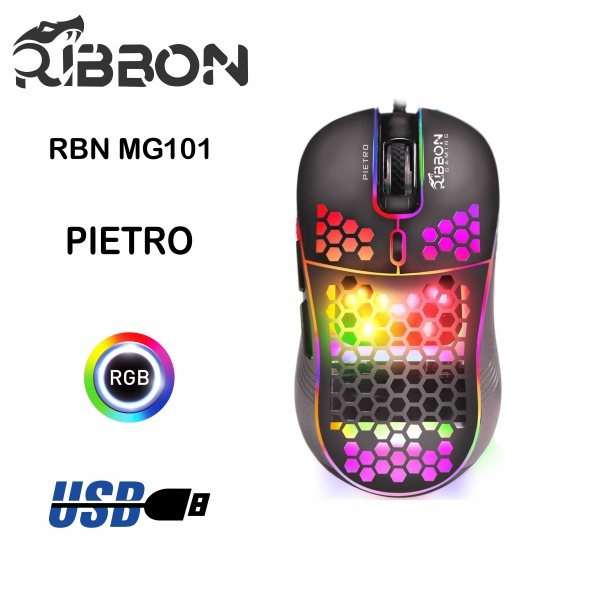 GAMER VISION E.I.R.L. - mouse gamer ribbon pietro rainbow rbn mg101