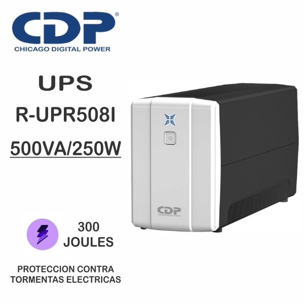 UPS CDP R-UPR508I, INTERACTIVO, 500VA, 250W, 220V, 8 TOMACORRIENTES.