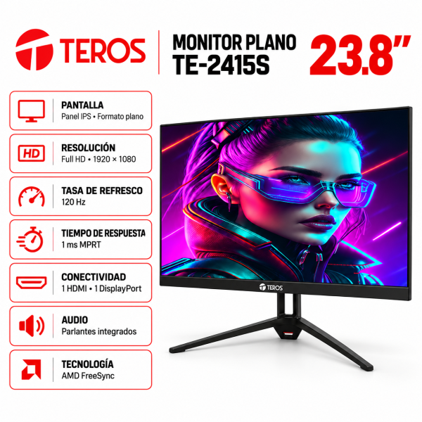 MONITOR TEROS 23.8 TE-2415S FHD, IPS, 120HZ, 1MS (TE-2415S)