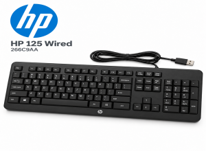 TECLADO HP 125 WIRED (266C9AA)