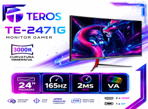 MONITOR TEROS DE 23.8 2471G, FHD VA, 165 HZ, 2 MS, HDMI