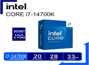 PROCESADOR INTEL CORE I7 14700K 3.40GHZ/5.6GHZ 33MB CACHE LGA1700