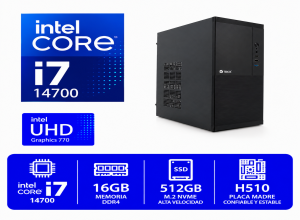 CPU INTEL CORE I7 14700, RAM 16GB DDR4, M.2 NVME 512GB