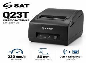 IMPRESORA TERMICA SAT Q23T (SAT-Q23T-UE) 230MM/S- 80MM- USB-ETHERNET