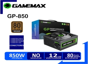 FUENTE DE PODER GAMEMAX GP-850 850W 80 PLUS BRONZE (GP-850)