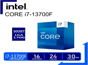 PROCESADOR INTEL CORE I7 13700KF 3.40GHZ HASTA 5.40GHZ 30MB 16 CORE LGA1700