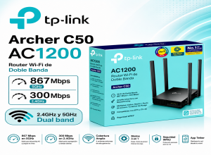 ROUTER TP LINK ARCHER C50 TPLINK ARCHER C50 AC1200 DUAL BAND