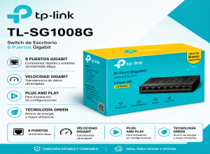 SWITCH TP LINK GIGABIT DE 8 PUERTOS LS1008G (LS1008G)