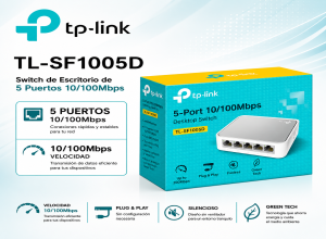 SWITCH TP LINK DE 5 PUERTOS TL SF1005D (SF1005D)