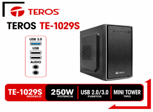CASE TEROS MICRO ATX TE-1029S 250W USB2.0/3.0 (TE-1029S)